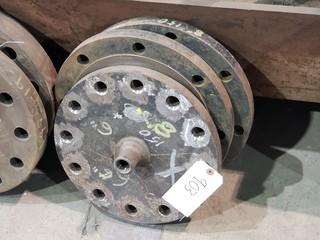 (1) 6in 150PSI Flange Cover And (2) 8in 150PSI Flange Covers