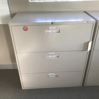 3-Drawer Metal Filing Cabinet