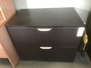 Wood 2-Drawer Filing Cabinet