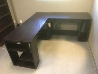 Wood L-Shape Office Desk