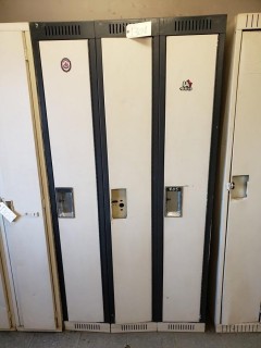 (1) Bank Of Lockers 3-Doors