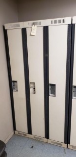 (1) Bank Of Lockers 3-Doors