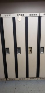 (1) Bank Of Lockers 3-Doors