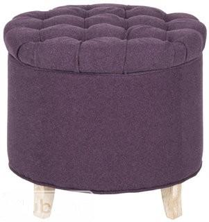 Willa Arlo Interiors Petya Upholstered Storage Ottoman - Purple (WLAO3007_23848105)