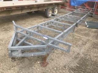 Custom Built 5' X 22' S/A Frame Trailer C/w 2-Front Wheels *Note: No Serial Number*