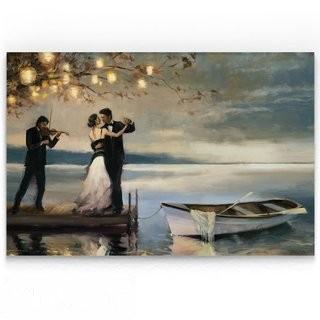 Alcott Hill 'Twilight Romance' Oil Painting Print on Wrapped Canvas 24" x 36"(ACOT6845_22286976)