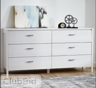 Zipcode Design Lorraine 6 Drawer Double Dresser - White Wash (ZIPC1398_14910335)