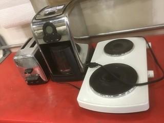Coffee Maker, Toaster And Hot Plate