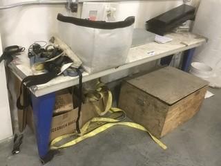 2' X 8' Table C/w Misc Supplies