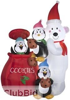The Holiday Aisle Animated Cookie Jar and Friends Decoration (THLA2578)