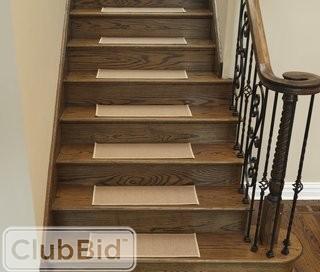 Ottomanson Escalier Skid-Resistant Rubber Backing Non-Slip Carpet Dark Beige Stair Tread (OTTO1548_20273144)