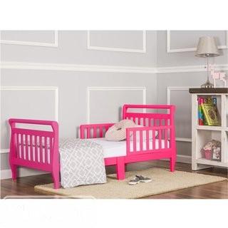 Dream On Me Toddler Sleigh Bed with Safety Rails - Pink (MIA1254_15058994)