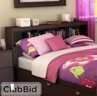 South Shore Spark Bookcase Headboard - Black (TH22355518039)