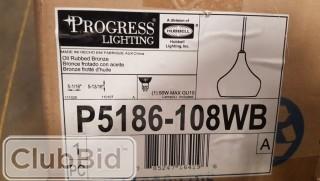 Bronze and White Glass 13 inch Cross Framed Flushmount