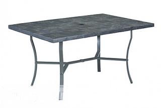Stone Veneer Slate Tile Top Dining Table