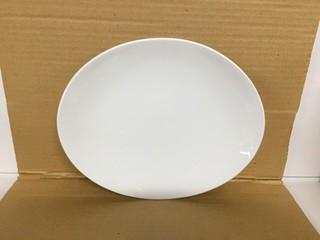 Lot of (12) White Orbit Oval Coupe Plates 10". New