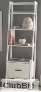 Langley Street Easmor 70 Leaning Bookcase - White (LGLY3074_17417824)