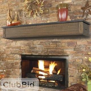 Pearl Mantels Austin 2 Drawer Storage Fireplace Mantel Shelf (PERL116520461371)