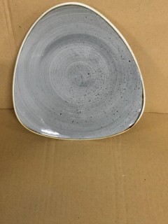 Lot of (12) Stonecast Grey Lotus Plates 9". New
