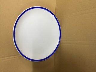 Lot of (12) Blue Retro Coupe Plates 8.6". New