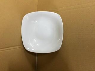 Lot of (6) White Squared Bowls. New