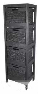 Gracie Oaks Watson 4 Drawer Accent Cabinet - Grey (GRKS1560)