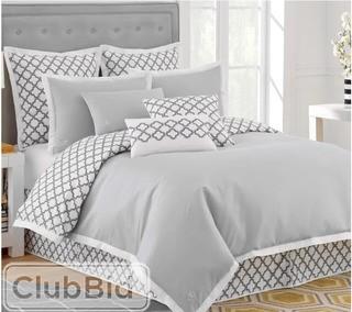 Jill Rosenwald Home Quatrefoil Reversible Duvet Cover - Queen JRHO1091_14437820