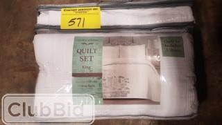 Home Fashion Designs Terra Quilt Set - King (HFAS1180_17157028_17157031)