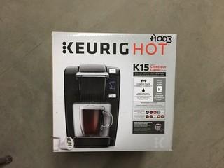Keurig Hot K15 Classic Series Single Serve Coffee Maker