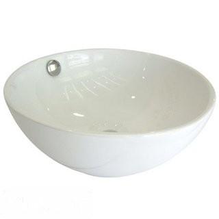 Elements of Design Le Country Circular Vessel Bathroom Sink with Overflow (EDE1800)