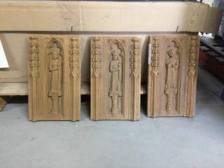 Lot of (3) Decorative Wooden Plaque