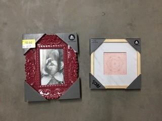 Lot of (2) Photo Frames 5"x7" and 4"x 4"