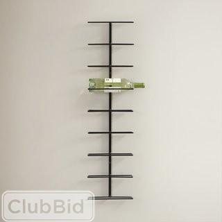 Wade Logan Paige 9 Bottle Wall Mounted Wine Rack - Black (ZIPC2966)