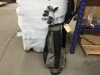 Set of Left Handed Golf Clubs (8) Including Bag.