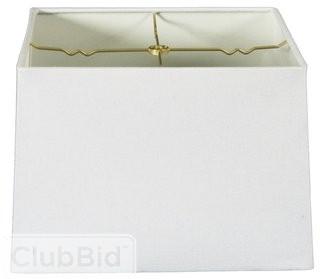 Royal Designs Timeless 12 Linen Square Lamp Shade - White(RDES1172_17975237)