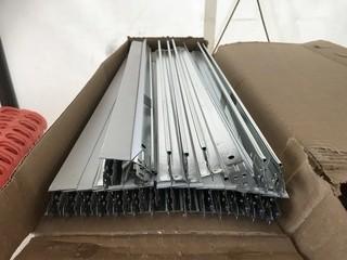 Lot of (4) Boxes of 24" Drop Down Ceiling Cross Tees & (3) Boxes of 48" Drop Down Ceiling Cross Tees.