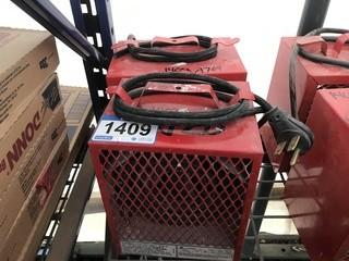 Lot of (2) 3600-4800W, 240V Electric Space Heaters.