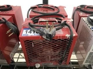 Lot of (2) 3600-4800W, 240V Electric Space Heaters.