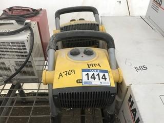 Lot of (2) Stanley 1500W, 120V Electric Space Heaters.