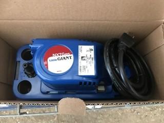 Lot of (5) New Little Giant Model VCMX-20UL Air Conditioner Condensate Pumps c/w (5) Condensate Overflow Safety Switches.