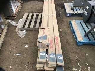 (2) Boxes of Donn 144" Drop Down Ceiling Wall Moulding & (2) Box of 144" Drop Down Ceiling Main Tees.