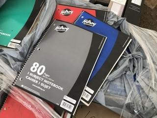 Lot of Assorted Hilroy Ruled Paper & Coil Bound Notebooks.