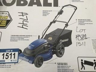 Kobalt 21" Corded Electric Lawn Mower.