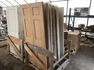 Lot of Assorted Interior & Bi-fold Doors In Misc. Sizes.