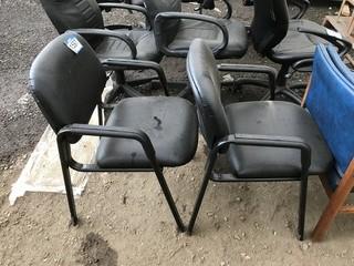 Lot of (2) Leather Office Chairs.