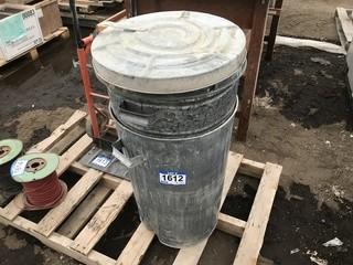 Lot of (2) Galvanized Refuse Bins.