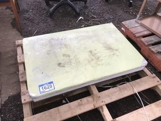 Tin Cover Folding Table 36"x24".