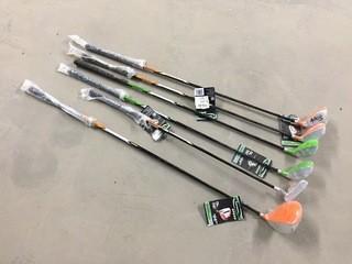 Lot of (6) Left Handed Junior Golf Clubs