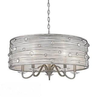 Willa Arlo Interiors Hermione 5-Light Drum Chandelier - Silver(WRLO1188_21955712)