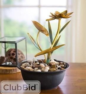 Wind & Weather Lotus Flower Metal Fountain (WIWE1215)